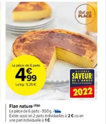 Carrefour Market Flan nature offre
