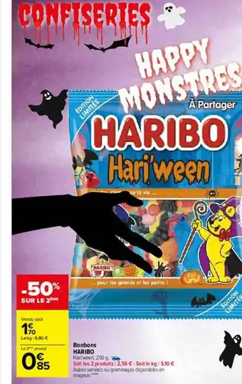 Carrefour Market Bonbons haribo offre