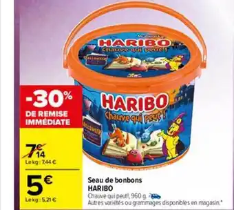 Carrefour Market Seau de bonbons haribo offre