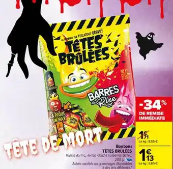 Carrefour Market Bonbons têtes brûlées offre