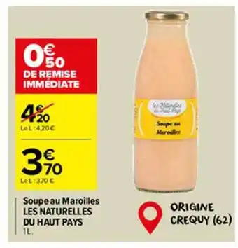 Soupe au maroilles les naturelles du haut pays