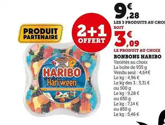 Super U Bonbons haribo offre