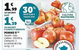 Super U Pomme u gala offre