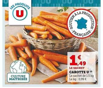 Super U Carotte u offre