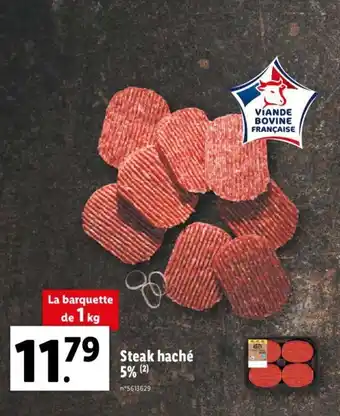 Lidl Steak hachée 5% offre
