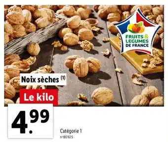 Lidl Noix sèches offre