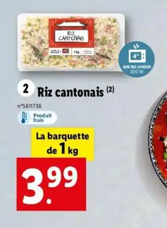 Lidl Riz cantonais offre