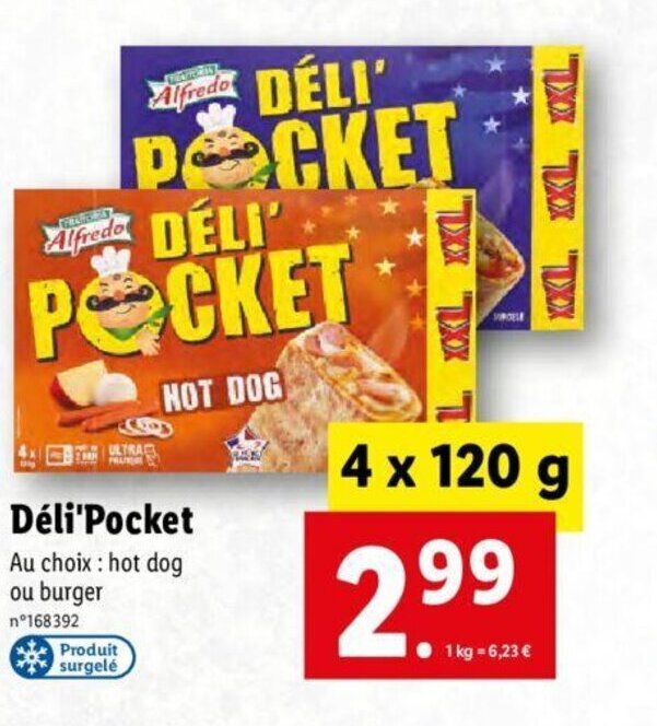 Promo Déli'pocket chez Lidl