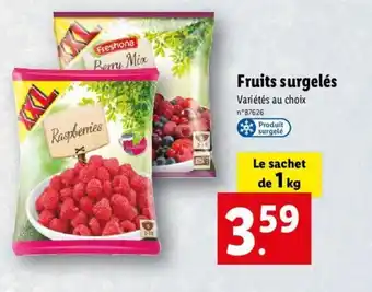 Lidl Fruits surgelés offre