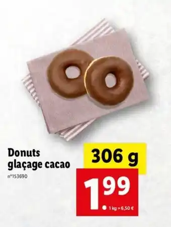 Lidl Donuts glaçage cacao offre