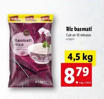 Lidl Riz basmati offre
