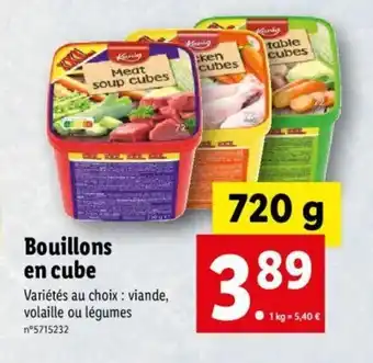 Lidl Bouillons en cube offre