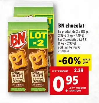 Lidl BN chocolat offre