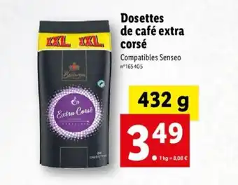 Lidl Dosettes de café extra corsé offre