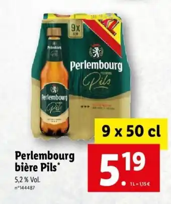 Lidl Perlembourg bière pils offre