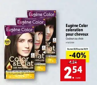 EugĂšne color coloration pour cheveux