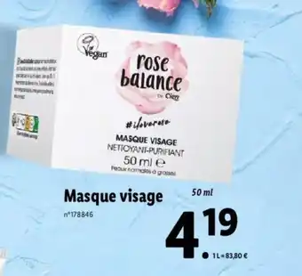 Lidl Masque visage offre