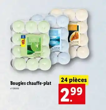 Lidl Bougies chauffe-plat offre