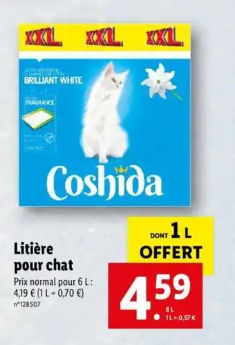 Lidl Litière pour chat offre