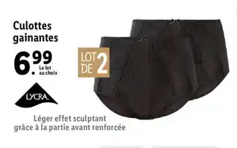 Lidl Culottes gainantes offre