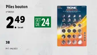 Lidl Piles bouton offre