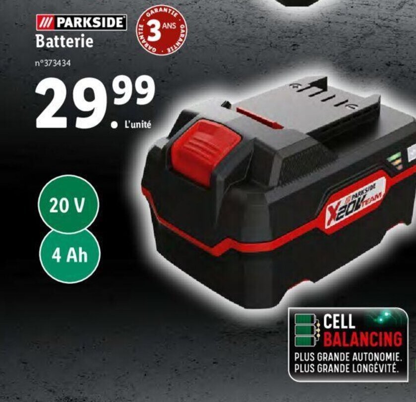 Promo Batterie chez Lidl