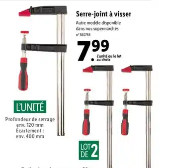 Lidl Serre-joint à visser offre