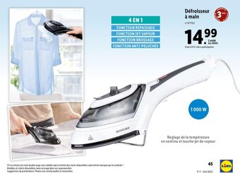 Lidl Défroisseur à main offre
