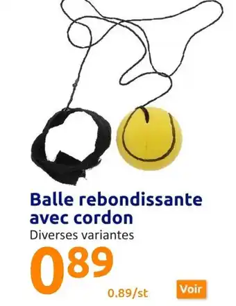 Action Balle Rebondissante Avec Cordon offre