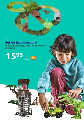 Action Set de Jeu Dinosaure offre