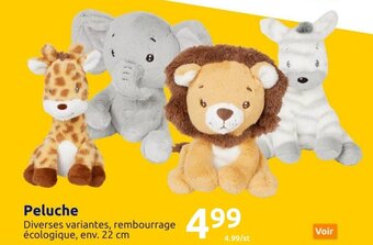 Action Peluche offre
