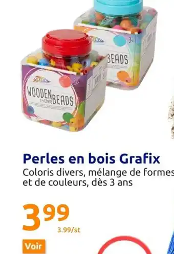Action Perles en Bois Grafix offre