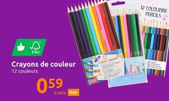 Action Crayons de Couleur offre