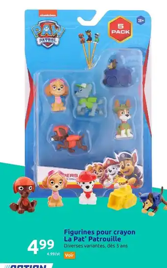 Action Figurines Pour Crayon La Pat'Patrouille offre