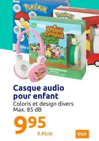 Action Casque Audio Pour Enfant offre