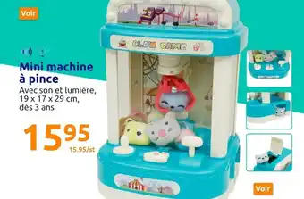 Action Mini Machine à Pince offre