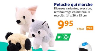 Action Peluche Qui Marche offre