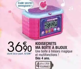 Cora x Carrefour Kidisecrets ma boîte à bijoux offre