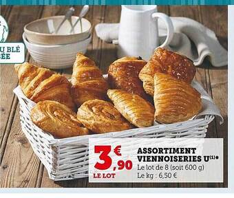 Super U Assortiment viennoiseries u offre