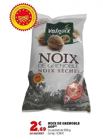 Super U Noix de grenoble aop offre