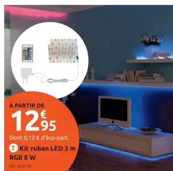 Mr Bricolage Kit Ruban LED 3 m RGB 8 W offre