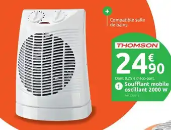 Mr Bricolage Soufflant Mobile Oscillant 2000W offre