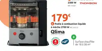 Mr Bricolage Poêle à combustion Liquide à Mèche 2700 W offre