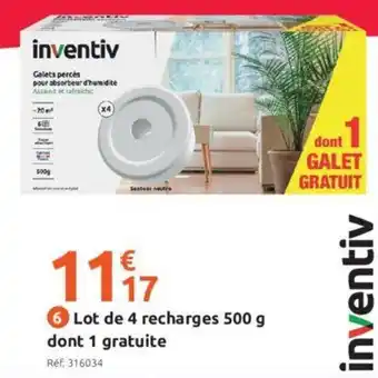 Mr Bricolage Lot de 4 Recharges 500 g dont 1 Gratuite offre