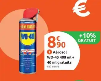 Mr Bricolage Aérosol WD-40 400 ml + 40 ml Gratuits offre