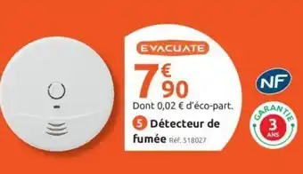 Mr Bricolage Détecteur de Fumée offre