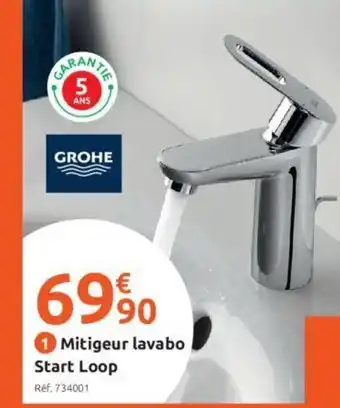 Mr Bricolage Mitigeur Lavabo Start Loop offre