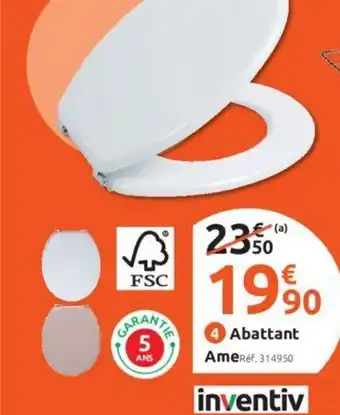 Mr Bricolage Abattant Ame offre