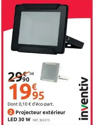 Mr Bricolage Projecteur Extérieur LED 30W offre