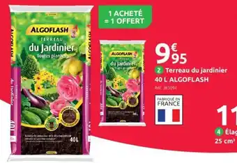 Mr Bricolage Terreau Du Jardiner 40L Algoflash offre